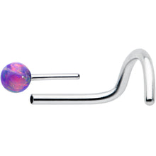 Load image into Gallery viewer, 20G 1/4 Purple Synth Opal G23 Titanium Threadless Left Nose Screw