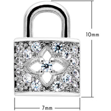 Load image into Gallery viewer, 16G 5/16 Clear CZ Gem Lock It Up Labret Monroe Tragus
