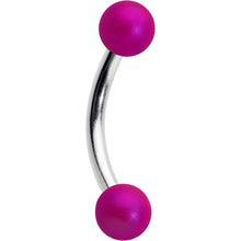 Load image into Gallery viewer, 16G 5/16 Matte Purple Aurora Curved Eyebrow Ring