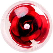 Load image into Gallery viewer, Bubble Rose Red Barbell Tongue Ring