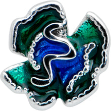 Load image into Gallery viewer, 20G 7mm Spring Flower Green Blue L Shape Nose Ring