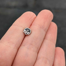 Load image into Gallery viewer, 16G 5/16 Blue Clear Gem Abstract Arch Labret Monroe Tragus