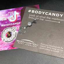 Load image into Gallery viewer, Clear Gem Star Crescent Moon Glamour Circle Dangle Belly Ring