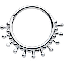 Load image into Gallery viewer, 16G 3/8 Splatter Effect Hinged Segment Ring