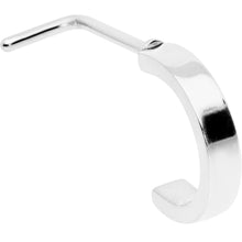 Load image into Gallery viewer, 20G 1/4 Simply Smooth Faux Hoop L Shape Nose Ring