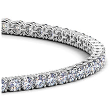 Load image into Gallery viewer, Lab Grown Round Diamond Tennis Bracelet in 14k White Gold (4 cctw F/G VS2/SI1)