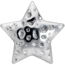 Load image into Gallery viewer, 316L Surgical Steel Texture Star Barbell Tongue Ring