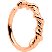 Load image into Gallery viewer, 20G 5/16 Rose Gold Tone Wicked Wire Seamless Nose Hoop