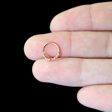 Load image into Gallery viewer, 20G 5/16 Rose Gold Tone Wicked Wire Seamless Nose Hoop