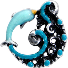 Load image into Gallery viewer, 16G 5/16 Leaping Blue Dolphin Labret Monroe Tragus