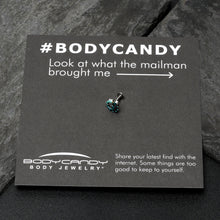 Load image into Gallery viewer, 16G 1/4 Leaping Blue Dolphin Labret