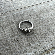 Load image into Gallery viewer, 16G 3/8 Aurora Gem Dragonfly Flying Hinged Segment Ring