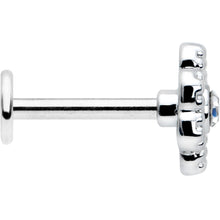Load image into Gallery viewer, 16G 5/16 Clear Gem Baroque Fabulous Flower Labret Monroe Tragus