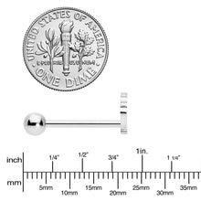 Load image into Gallery viewer, 316L Surgical Steel Scalloped Sea Shell Barbell Tongue Ring