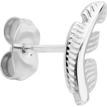 Load image into Gallery viewer, 20G ASTM F-136 Implant Grade Titanium Fashion Feathers Stud Earrings