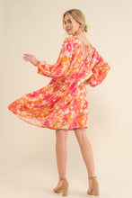 Load image into Gallery viewer, Full Size Printed Tie Back Long Sleeve Summer Dress For Women – Stylish Printed Dress, Chic Tie Back Long Sleeve Dress, Elegant Long Sleeve Dress, Fashionable Printed Dress, Versatile Long Sleeve Dress, Sophisticated Tie-Back Dress