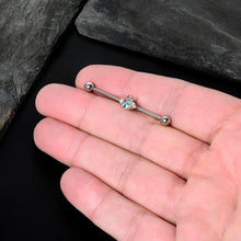 Load image into Gallery viewer, 14G Blue Gem Bee Beautiful Insect Industrial Barbell 38mm