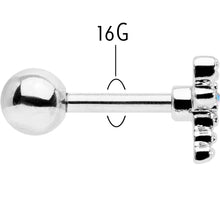 Load image into Gallery viewer, 16G 1/4 Aurora Gem Ornate Dragonfly Cartilage Tragus Earring