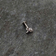 Load image into Gallery viewer, 16G 5/16 Aurora Gem Ornate Dragonfly Labret Monroe Tragus