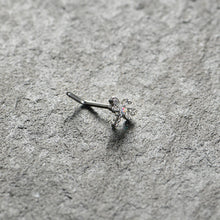 Load image into Gallery viewer, 20G 7mm Aurora Gem Ornate Dragonfly L Shape Nose Ring