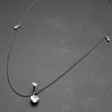 Load image into Gallery viewer, Clear Gem Double Heart Double Mount Belly Ring Belly Chain