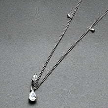 Load image into Gallery viewer, Clear Gem Double Drop Double Mount Belly Ring Belly Chain