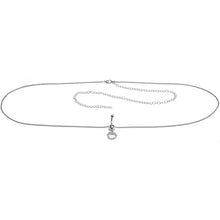 Load image into Gallery viewer, Clear Gem Wreath of Glam Dangle Belly Ring Belly Chain