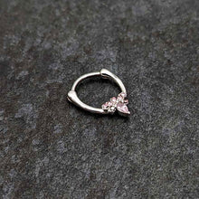 Load image into Gallery viewer, 16G 5/16 Pink Gem Bee Glamour Cartilage Clicker