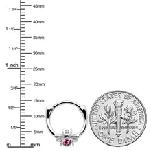 Load image into Gallery viewer, 16G 5/16 Pink Gem Ultra Fly Cartilage Clicker