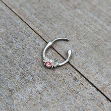 Load image into Gallery viewer, 16G 5/16 Pink Gem Ultra Fly Cartilage Clicker