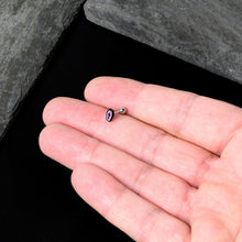 Load image into Gallery viewer, 16G 1/4 Creepy Coffin Lt Purple Glow in Dark Cartilage Earring