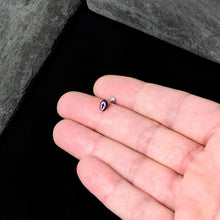 Load image into Gallery viewer, 16G 5/16 Creepy Coffin Lt Purple Glow in Dark Labret Monroe Tragus