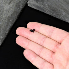 Load image into Gallery viewer, 16G 5/16 Black Halloween Witch Smiling Spider Labret Monroe Tragus