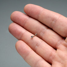 Load image into Gallery viewer, 16G 5/16 Vitrail CZ Gem ASTM F-136 Implant Grade Titanium Hex End Labret Tragus