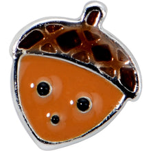 Load image into Gallery viewer, 16G 5/16 Acorn Face Brown Autumn Cartilage Tragus Earring