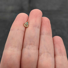 Load image into Gallery viewer, 20G 7mm Red Gem Deco Holiday Tree Golden L Shape Nose Ring