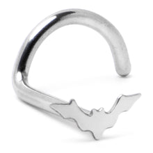 Load image into Gallery viewer, 20G 1/4 Itty Bitty Bat Left Side Nose Screw