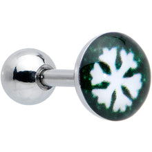 Load image into Gallery viewer, 16G 1/4 Pink Gem Snowflake Christmas Cartilage Earring Set of 3