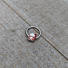 Load image into Gallery viewer, 16G 3/8 Sweet Hot Cocoa Marshmallow Mug Hinged Segment Ring