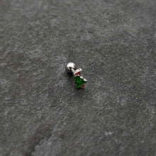 Load image into Gallery viewer, 16G 1/4 Happy Christmas Tree Hat Cartilage Tragus Earring