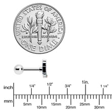 Load image into Gallery viewer, 16G 1/4 Sweet Holiday Christmas Candle Cartilage Tragus Earring