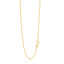 Load image into Gallery viewer, 14k Yellow Gold Adjustable Cable Chain 1.1mm