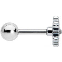 Load image into Gallery viewer, 16G 1/4 Clear Gem Filigree Epic Snowflake Cartilage Tragus Earring