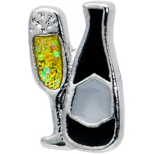 Load image into Gallery viewer, 16G 1/4 Champagne Bottle Flute Yellow Cartilage Tragus Earring