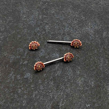Load image into Gallery viewer, 14G 9/16 Cute Colorful Turkeys Barbell Nipple Ring Set