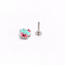 Load image into Gallery viewer, 16G 5/16 Sweet Happy Cupcake Labret Monroe Tragus