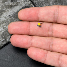 Load image into Gallery viewer, 20G 1/4 Cheery Inlay Sunflower Nose Bone