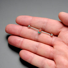 Load image into Gallery viewer, 14G Sweet Happy Rose Flower Industrial Barbell 38mm