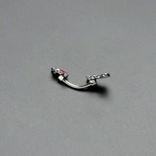 Load image into Gallery viewer, Merry Christmas Stockings Red Green Double Mount Belly Ring