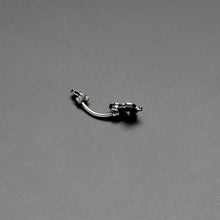 Load image into Gallery viewer, Sweet Happy Rose Flower Double Mount Belly Ring